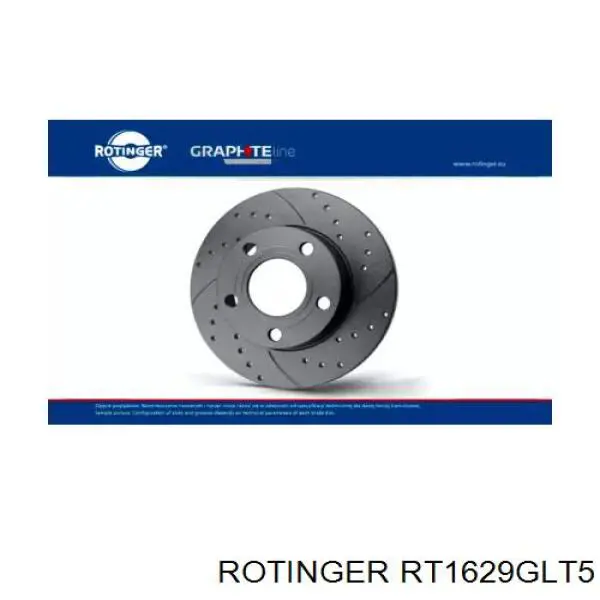 Tarcza hamulcowa tylna Rotinger RT1629GLT5 cena, od 49,41 USD