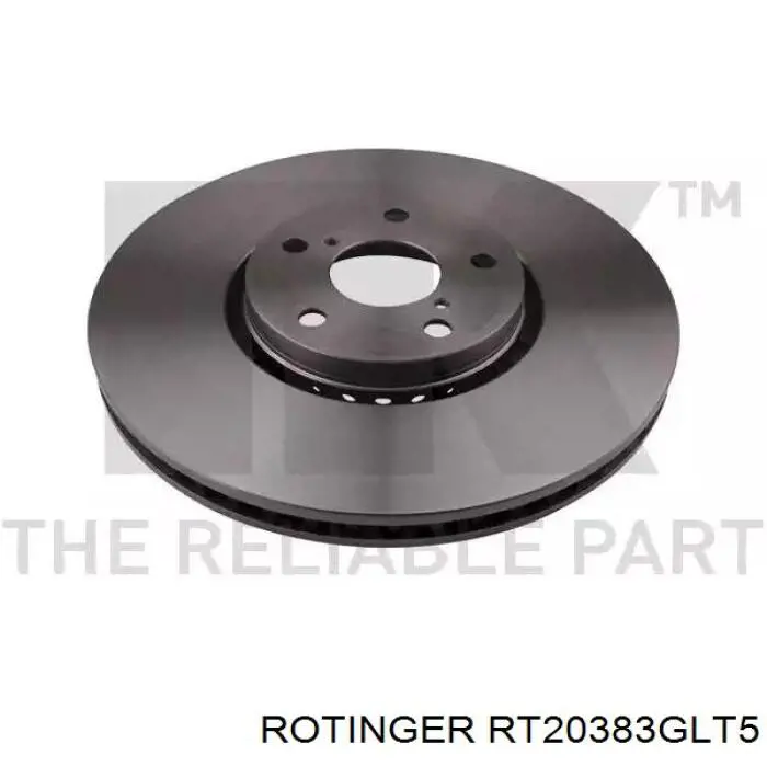 Tarcza hamulcowa przednia Rotinger RT20383GLT5 cena, od 106,46 USD