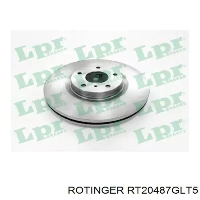 Tarcza hamulcowa przednia Rotinger RT20487GLT5 cena, od 71,15 USD