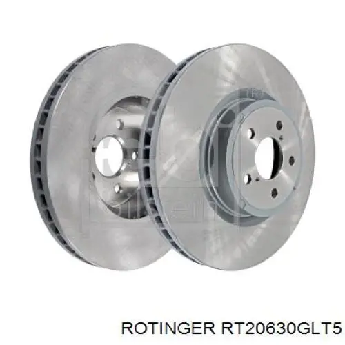 Tarcza hamulcowa przednia Rotinger RT20630GLT5 cena, od 80,78 USD