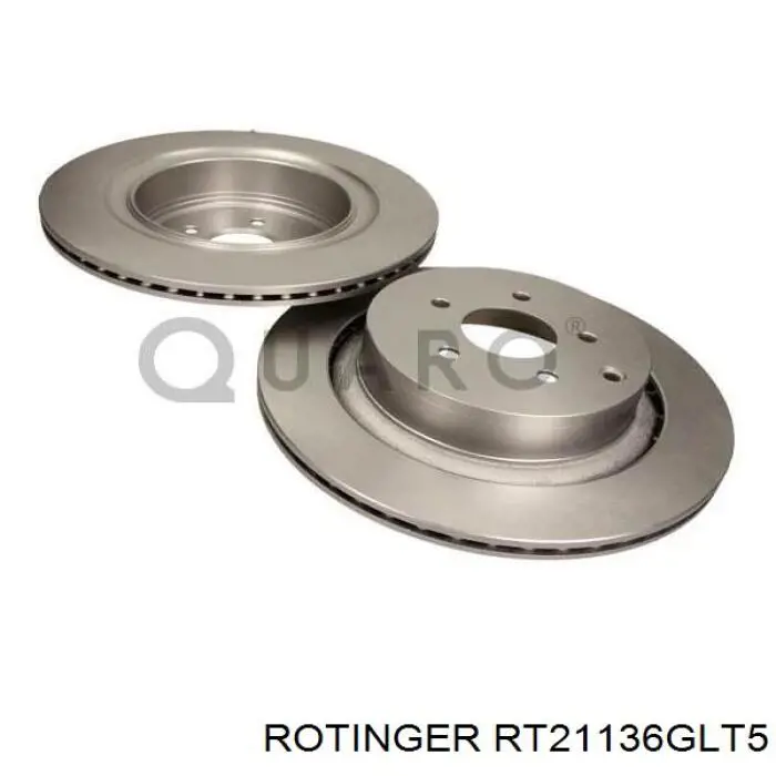Tarcza hamulcowa tylna Rotinger RT21136GLT5 cena, od 97,43 USD
