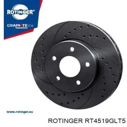 RT4519GLT5 Rotinger Tarcza hamulcowa przednia