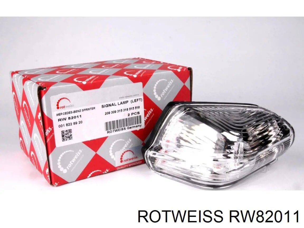 RW82011 Rotweiss kierunkowskaz lusterka lewy