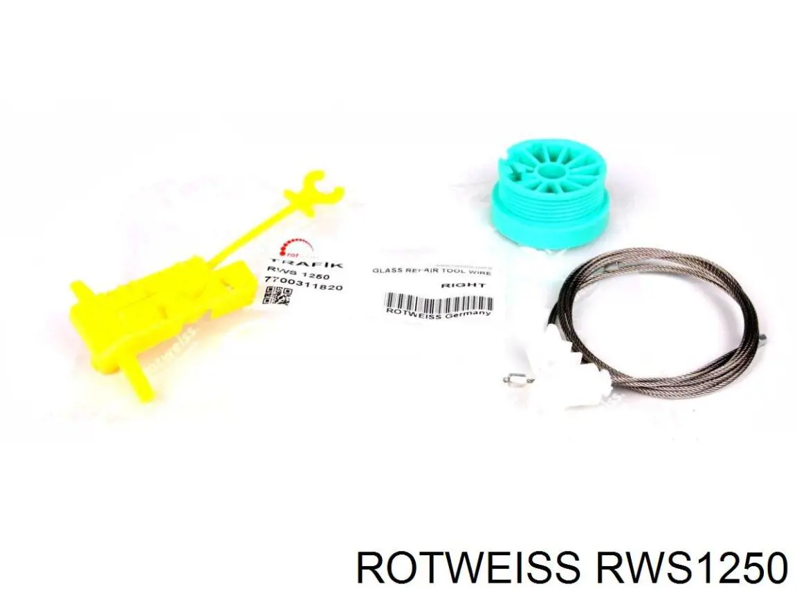 RWS1250 Rotweiss Mechanizm podnoszenia szyby drzwi przednich lewych