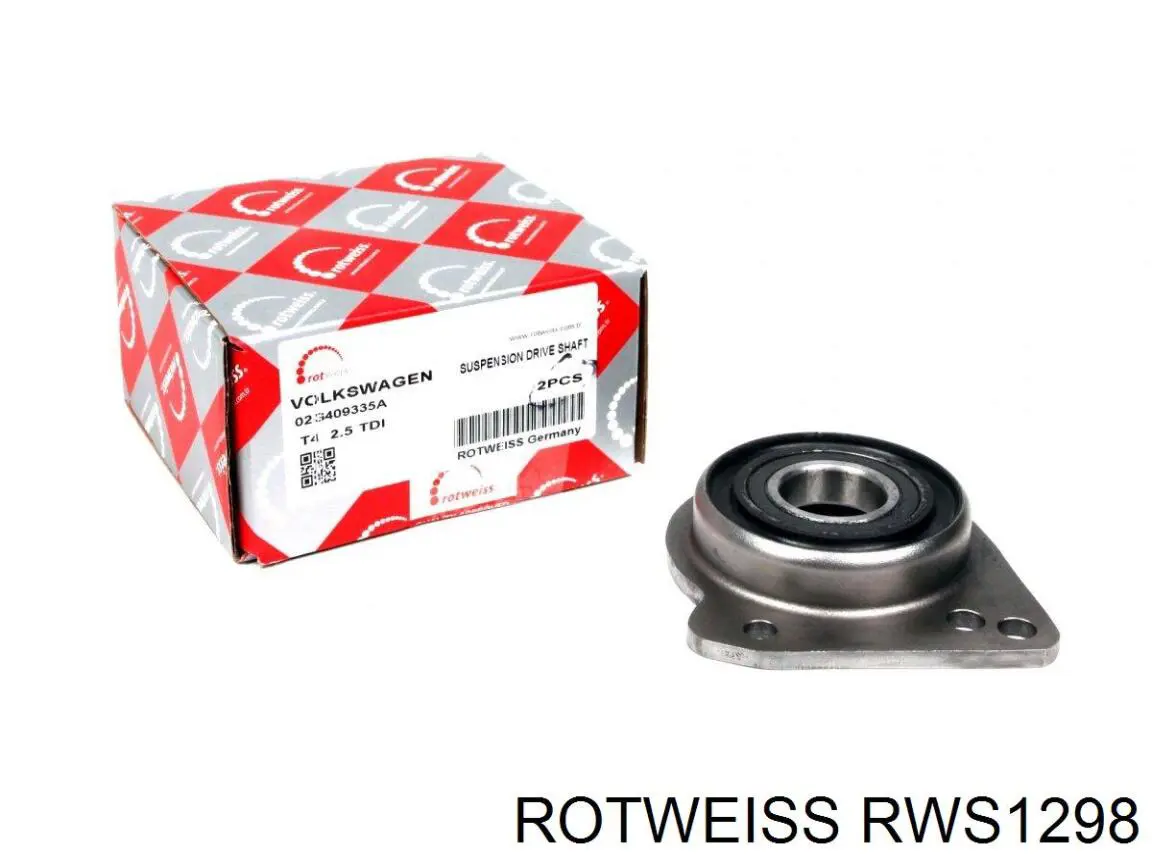 RWS1298 Rotweiss Łożysko podwieszane półosi przedniej