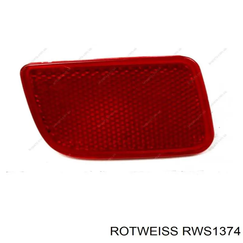 RWS1374 Rotweiss lampa odblaskowa zderzaka tylnego lewa