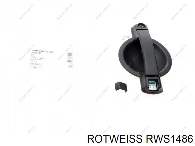 Do koszyka 735407523 Fiat/Alfa/Lancia Klamka drzwi przednich zewnętrzna lewa