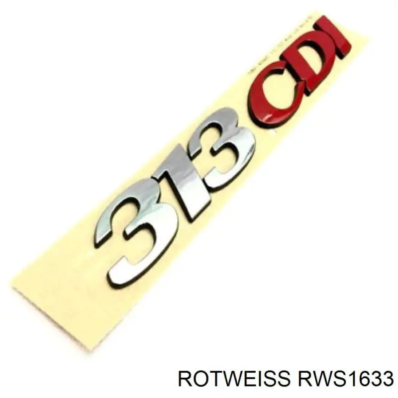 RWS1633 Rotweiss Emblemat na atrapę chłodnicy