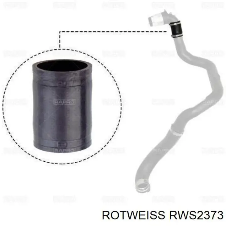 RWS2373 Rotweiss przewód (króciec intercoolera lewy)