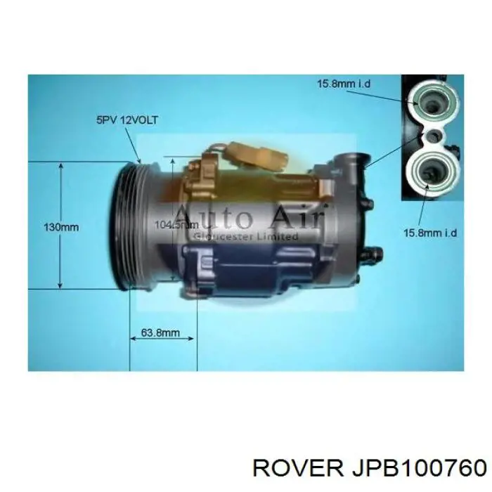 Do koszyka JPB100760 Rover Sprężarka klimatyzacji