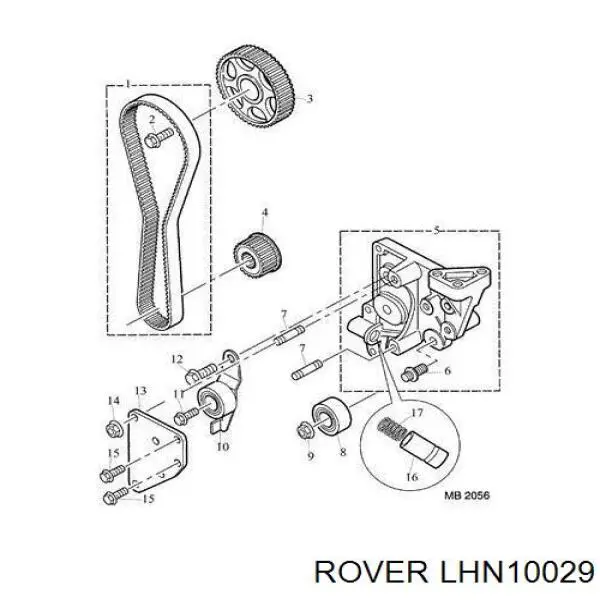 LHN10029 Rover pasek rozrządu