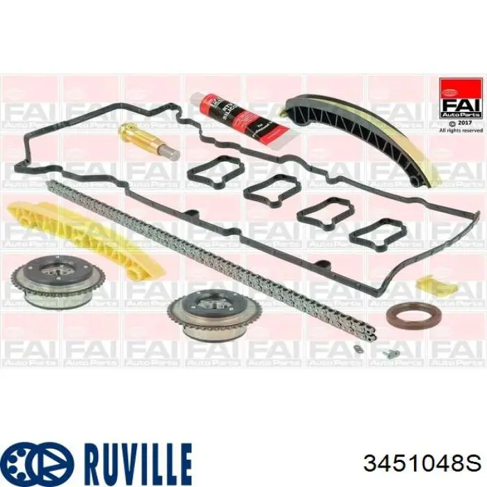 Łańcuch rozrządu, zestaw 3451048S Ruville