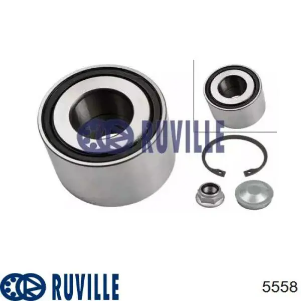 Lożysko piasty tylnej 5558 Ruville