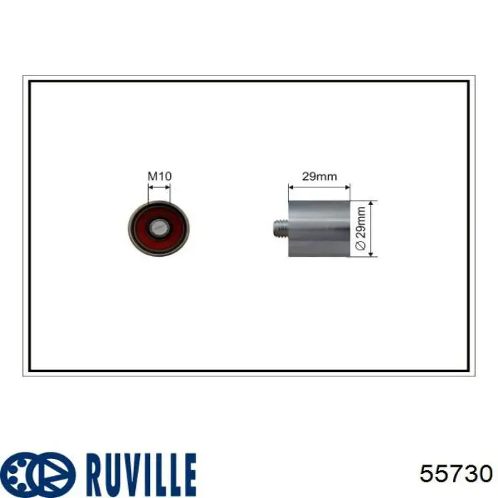 Rolka prowadząca kierunkowa paska rozrządu Ruville 55730 cena, od 11,59 USD