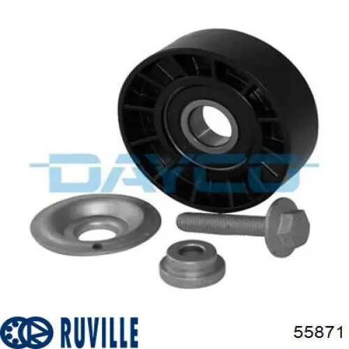 Rolka napinacza paska napędowego Ruville 55871 cena, od 17,73 USD