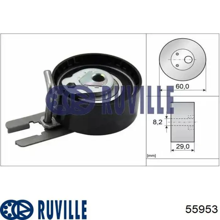 55953 Ruville Rolka napinacza paska rozrządu