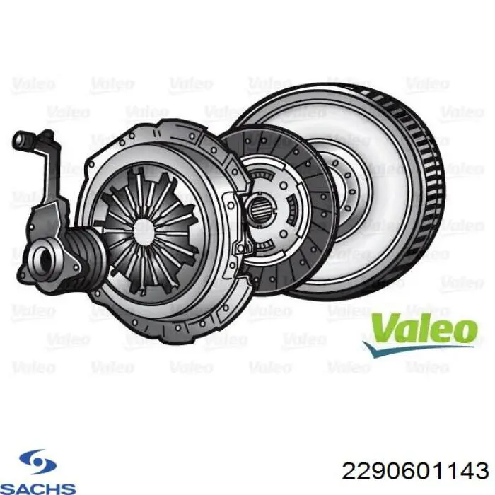 2290601143 Sachs Zestaw sprzęgła (3 części)