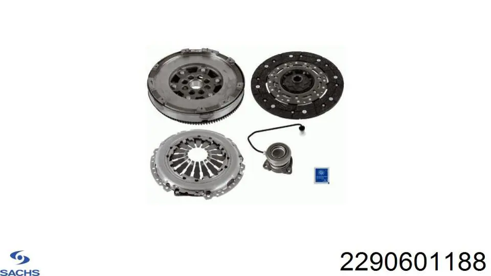 Zestaw sprzęgła (3 części) Sachs 2290601188 cena, od 859,81 USD
