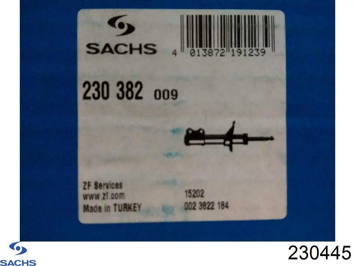 Amortyzator tylny Sachs 230445 cena, od 40,08 USD