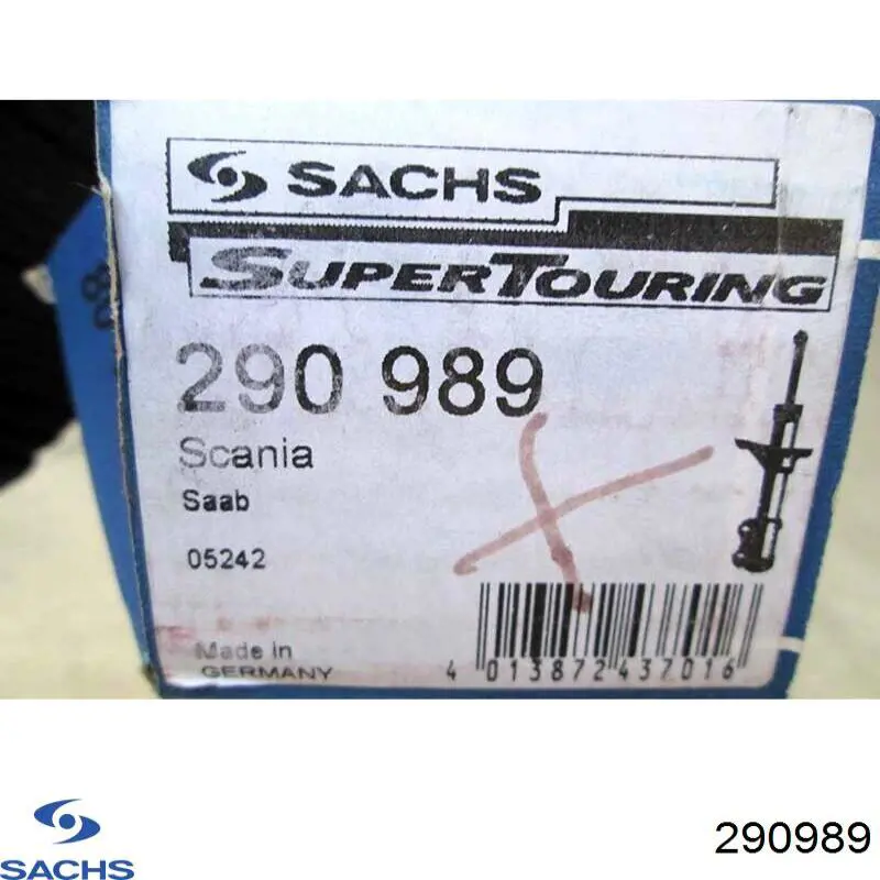 Do koszyka 290989 Sachs Amortyzator kabiny (Truck)