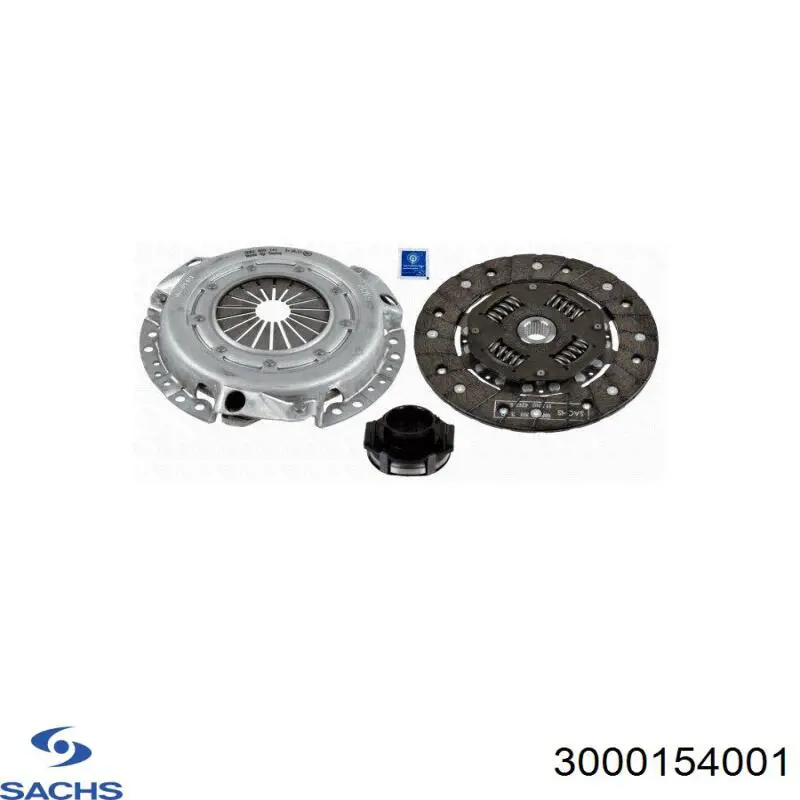 Do koszyka 3000154001 Sachs Zestaw sprzęgła (3 części)