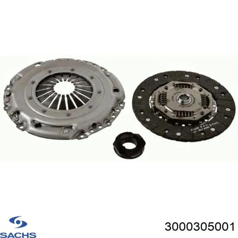 Zestaw sprzęgła (3 części) Sachs 3000305001 cena, od 220,61 USD