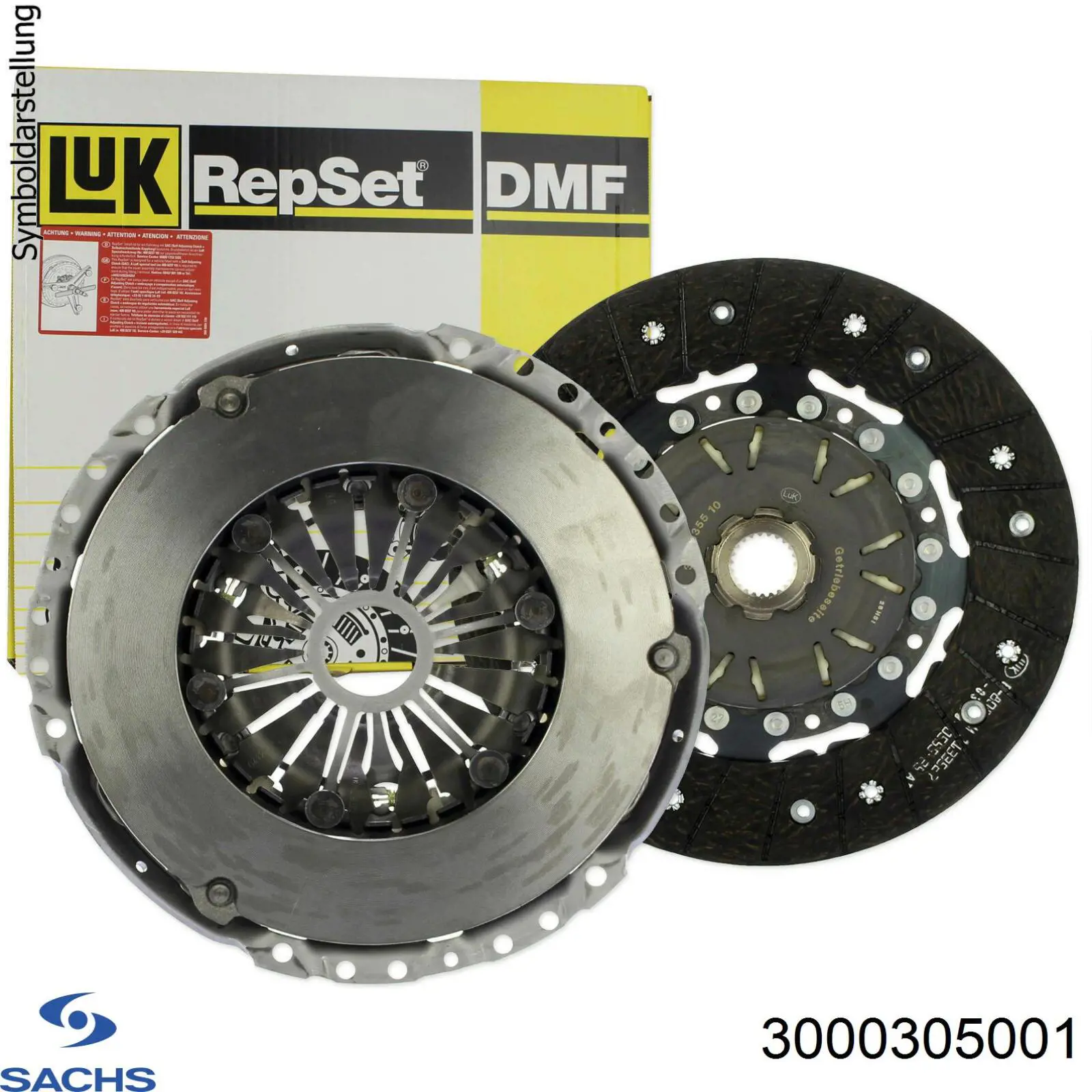 Do koszyka 3000305001 Sachs Zestaw sprzęgła (3 części)
