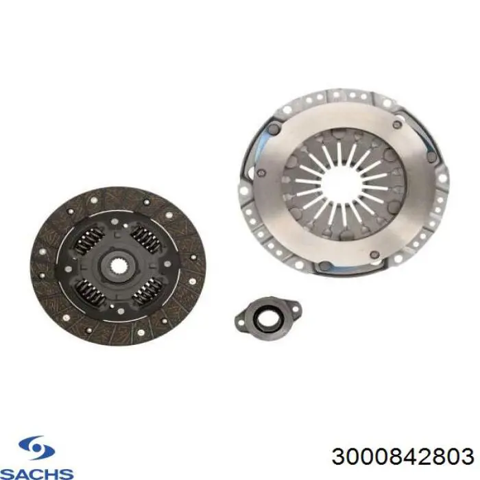 Zestaw sprzęgła (3 części) Sachs 3000842803 cena, od 115,08 USD