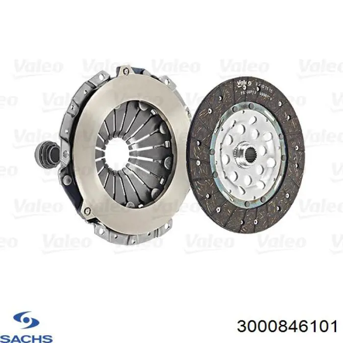 Do koszyka 3000846101 Sachs Zestaw sprzęgła (3 części)