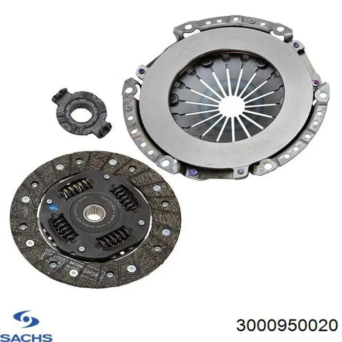 Zestaw sprzęgła (3 części) Sachs 3000950020 cena, od 113,42 USD