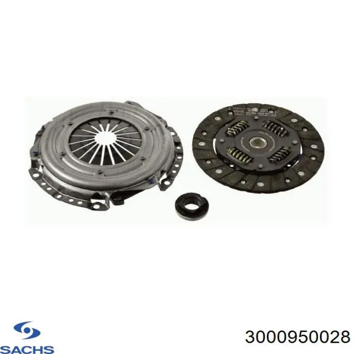 Zestaw sprzęgła (3 części) Sachs 3000950028 cena, od 119,04 USD