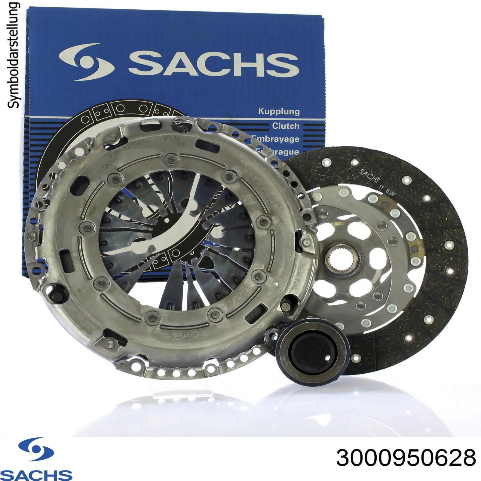 Zestaw sprzęgła (3 części) Sachs 3000950628 cena, od 163,95 USD