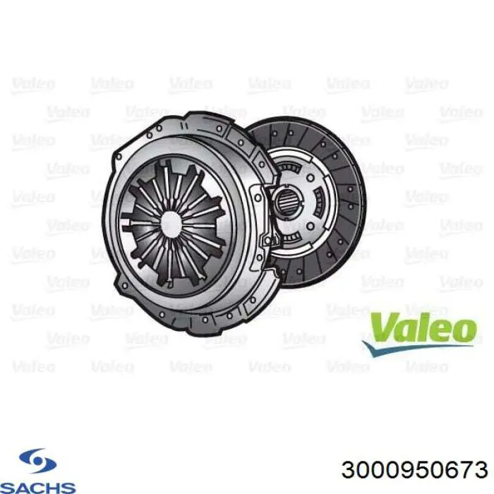 828580 VALEO Zestaw sprzęgła (3 części)
