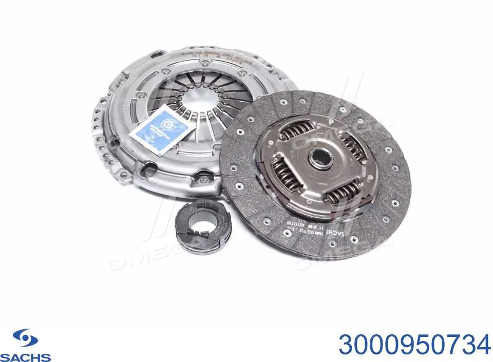 Zestaw sprzęgła (3 części) Sachs 3000950734 cena, od 187,64 USD