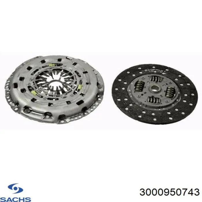 Zestaw sprzęgła (3 części) Sachs 3000950743 cena, od 278,43 USD