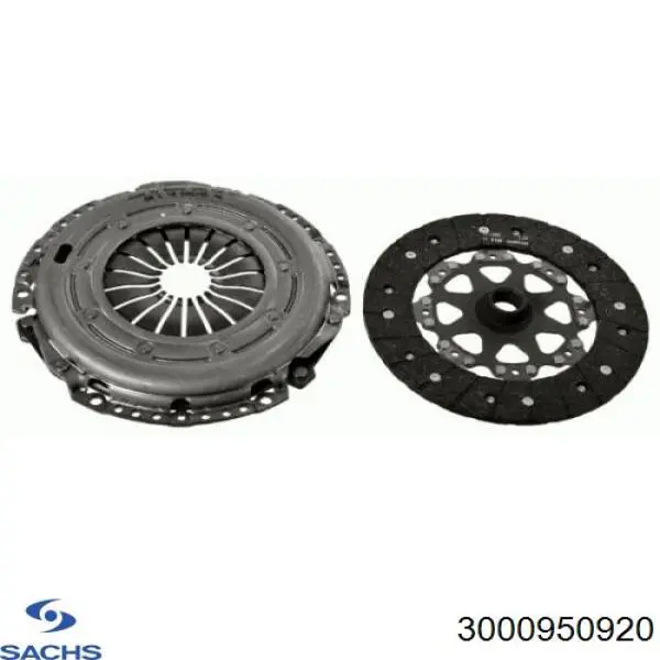 Zestaw sprzęgła (3 części) Sachs 3000950920 cena, od 361,14 USD