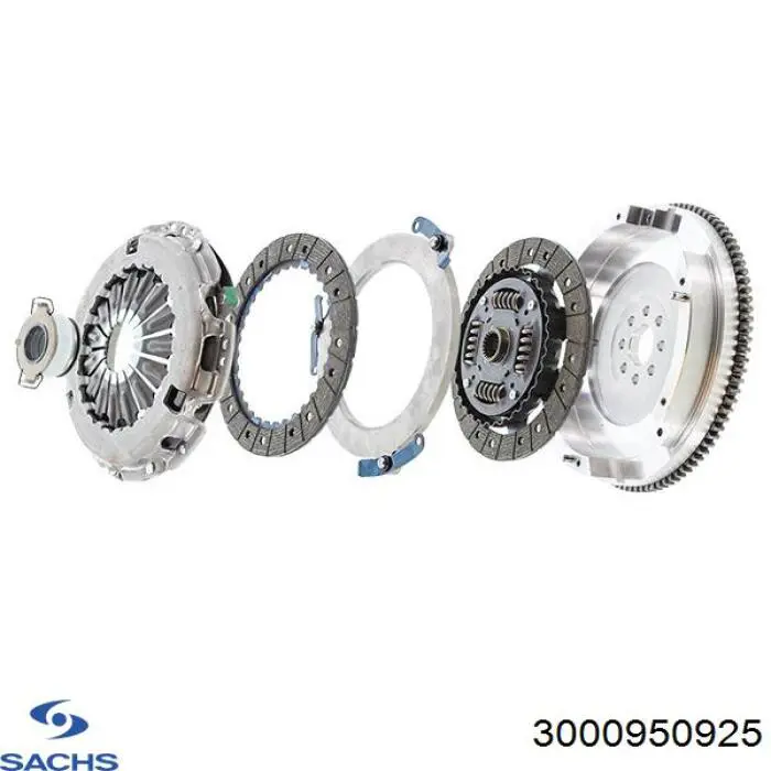 Zestaw sprzęgła (3 części) Sachs 3000950925 cena, od 200,90 USD