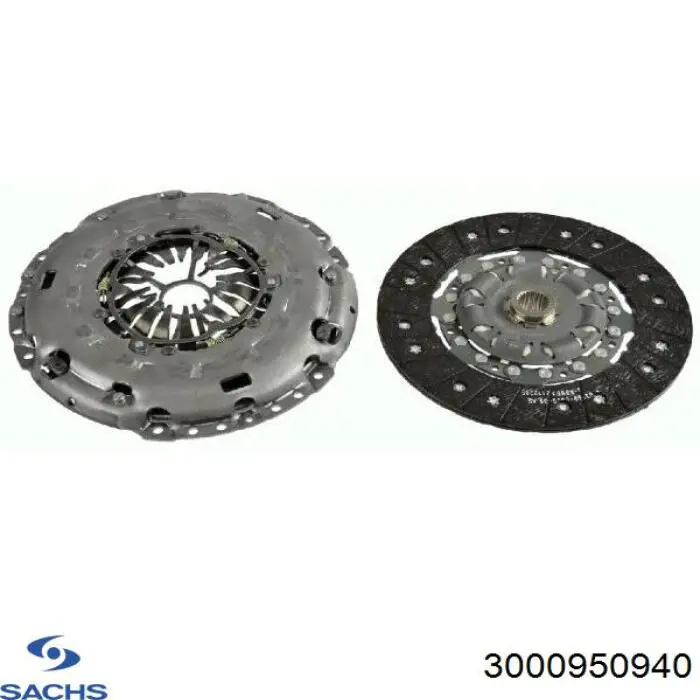 Zestaw sprzęgła (3 części) Sachs 3000950940 cena, od 141,13 USD