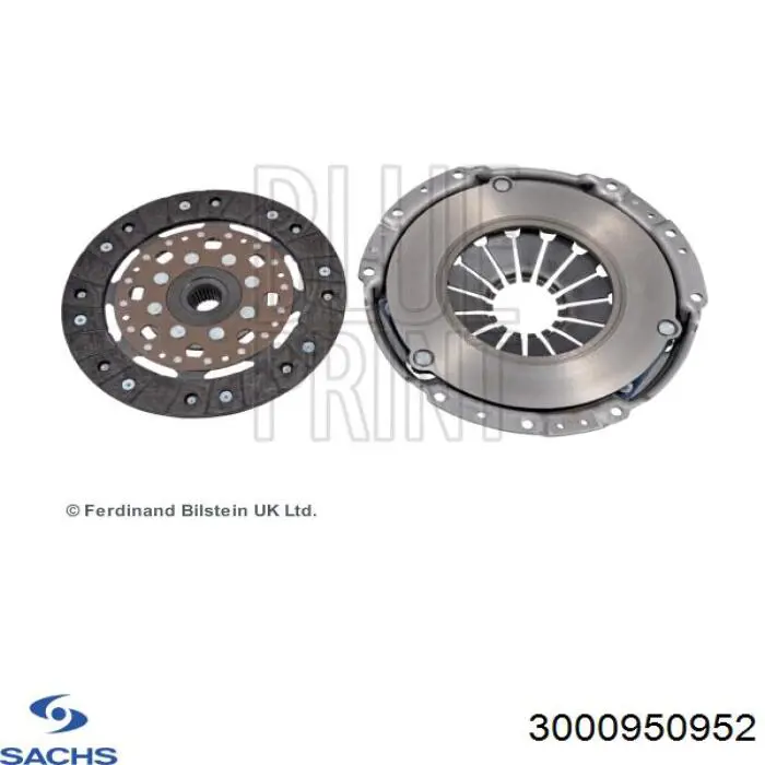 Zestaw sprzęgła (3 części) Sachs 3000950952 cena, od 202,60 USD
