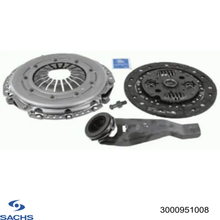 Zestaw sprzęgła (3 części) Sachs 3000951008 cena, od 152,02 USD
