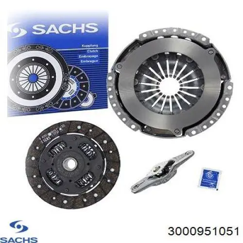 Zestaw sprzęgła (3 części) Sachs 3000951051 cena, od 109,20 USD