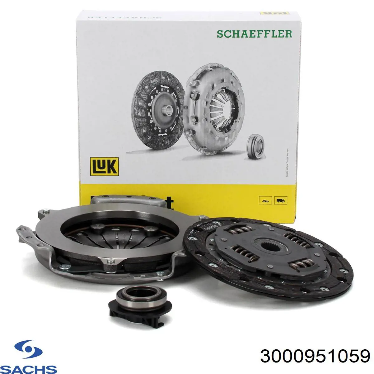 Do koszyka 3000951059 Sachs Zestaw sprzęgła (3 części)