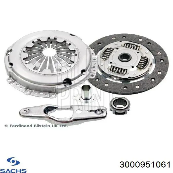 Zestaw sprzęgła (3 części) Sachs 3000951061 cena, od 111,17 USD