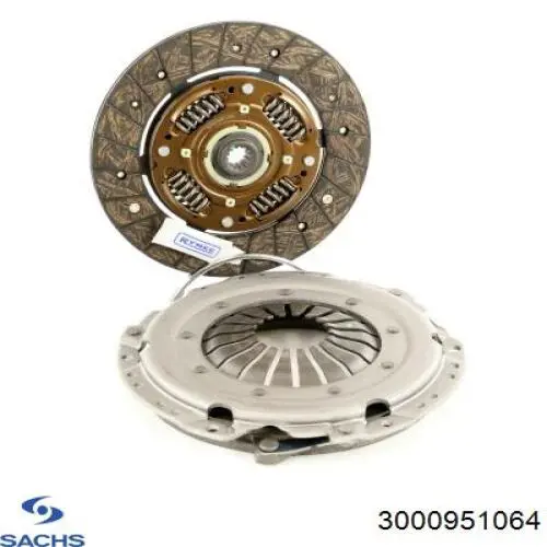 Zestaw sprzęgła (3 części) Sachs 3000951064 cena, od 116,78 USD