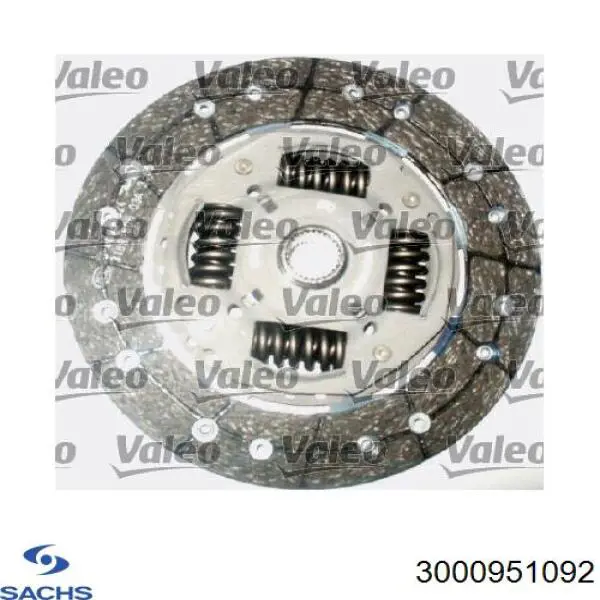 Zestaw sprzęgła (3 części) Sachs 3000951092 cena, od 174,36 USD