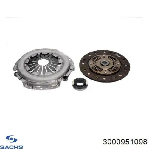 Zestaw sprzęgła (3 części) Sachs 3000951098 cena, od 136,09 USD