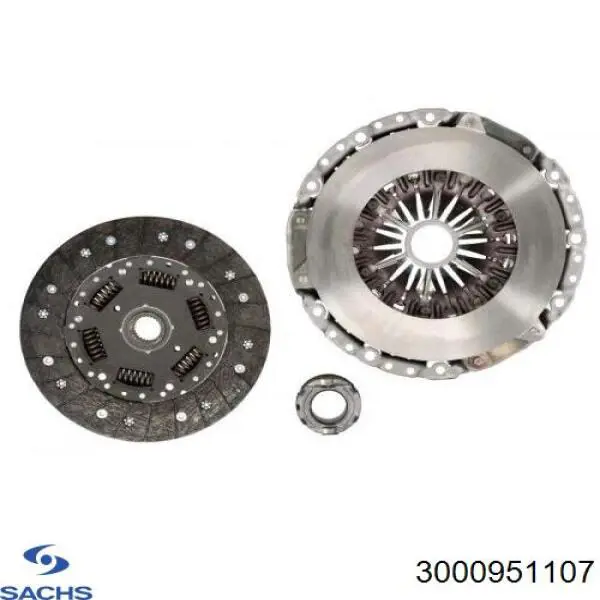 Zestaw sprzęgła (3 części) Sachs 3000951107 cena, od 403,30 USD