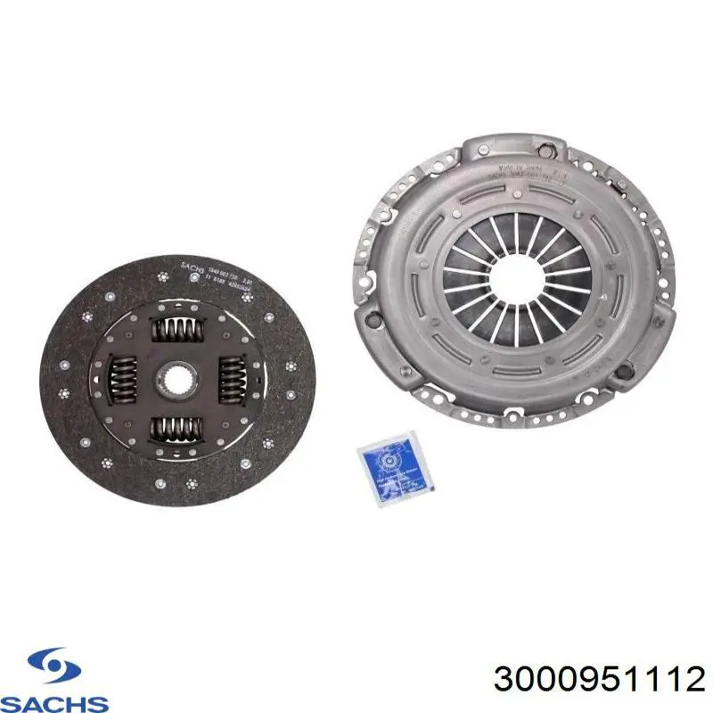 Do koszyka 3000951112 Sachs Zestaw sprzęgła (3 części)