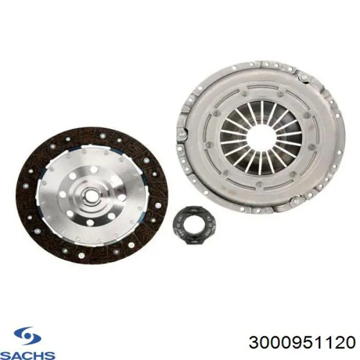 Zestaw sprzęgła (3 części) Sachs 3000951120 cena, od 173,40 USD