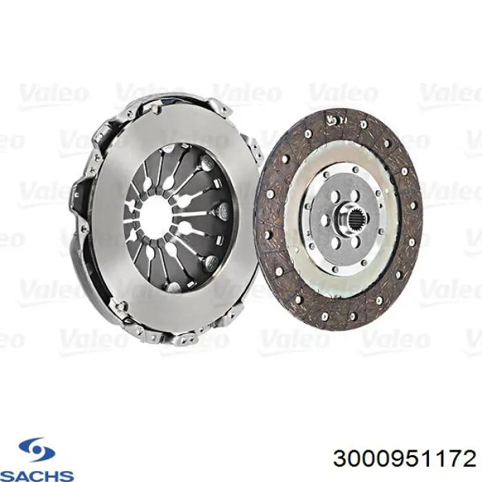 Zestaw sprzęgła (3 części) Sachs 3000951172 cena, od 95,80 USD